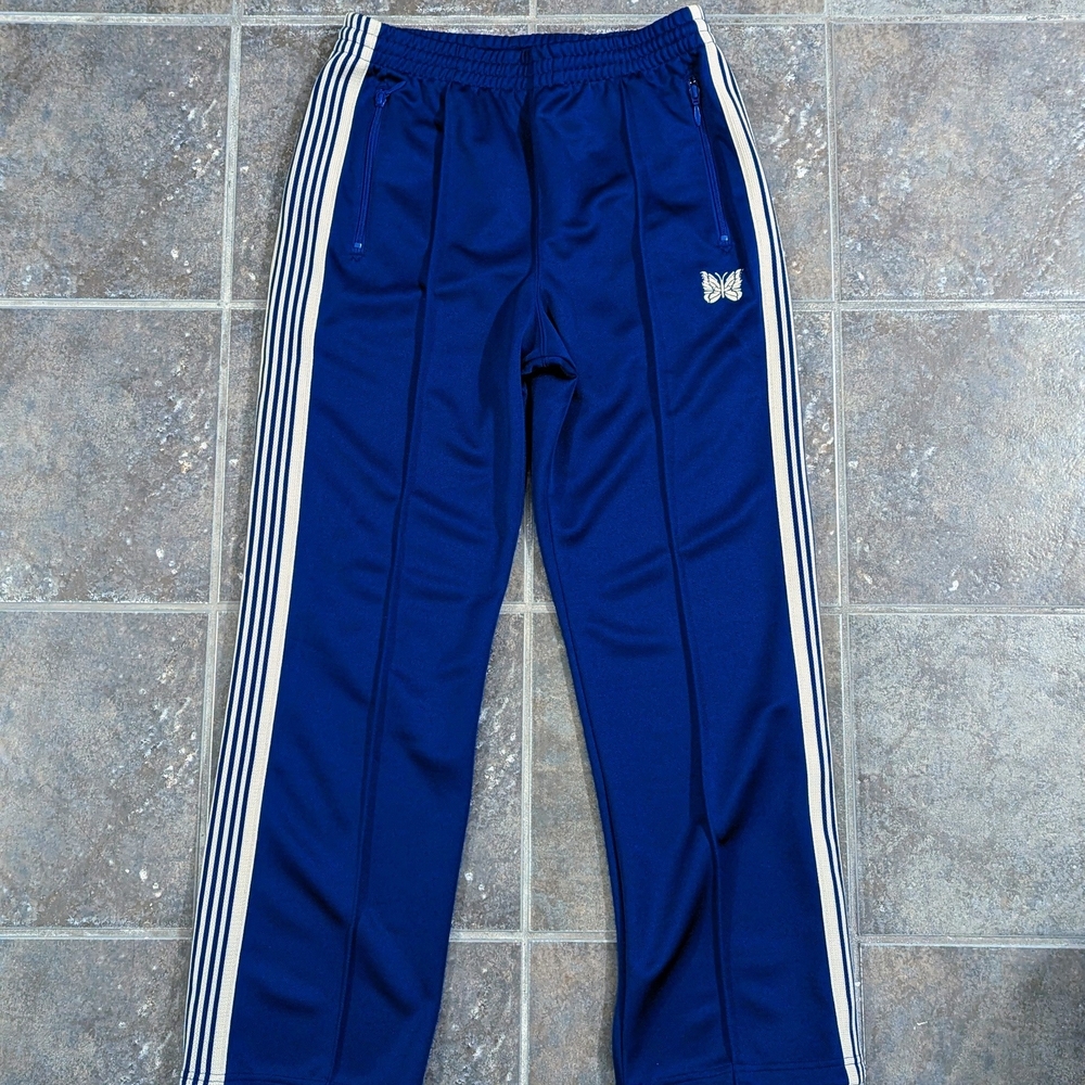 Needles Blue Joggers with White Stripes